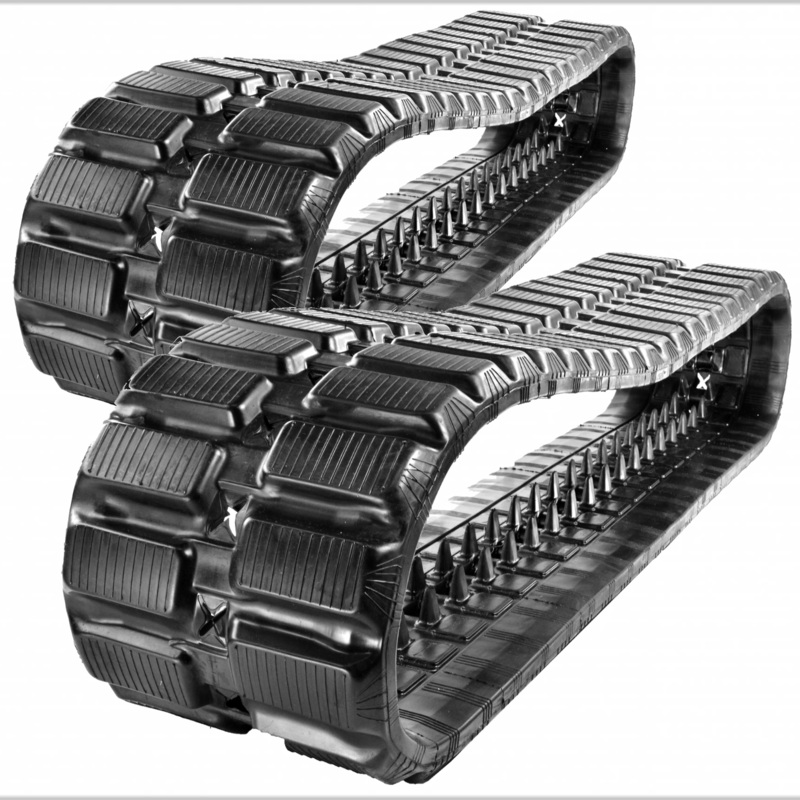 2 Rubber Tracks Fits John Deere 323D 450X86X52 18